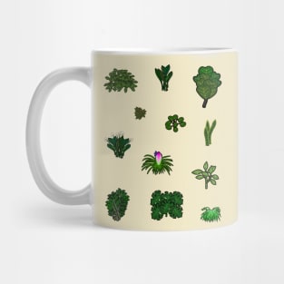 House plant assortment cartoon compilation Mug